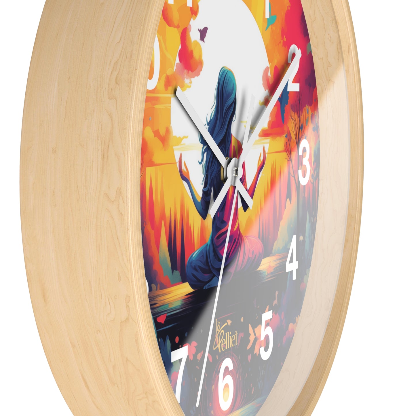 Lotus Wall Clock