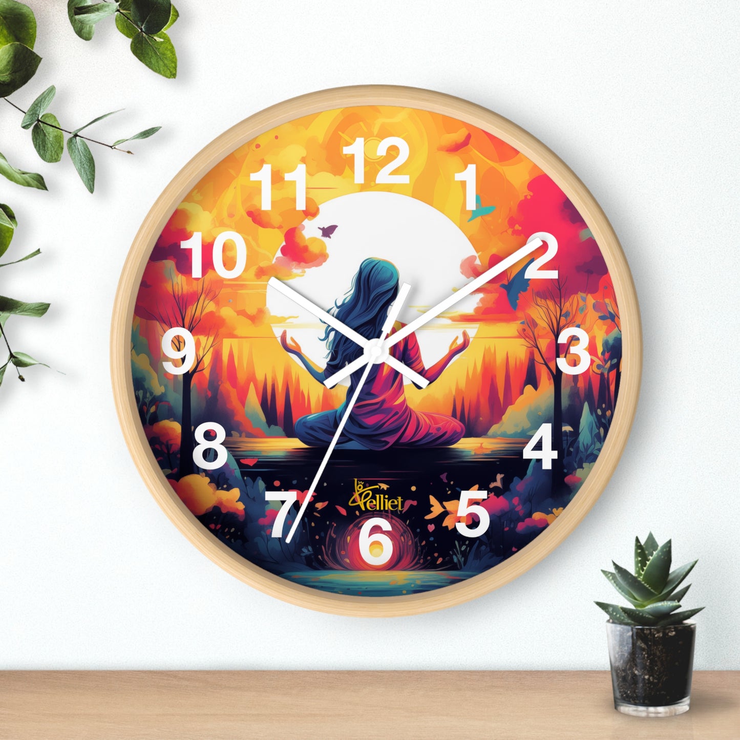 Lotus Wall Clock