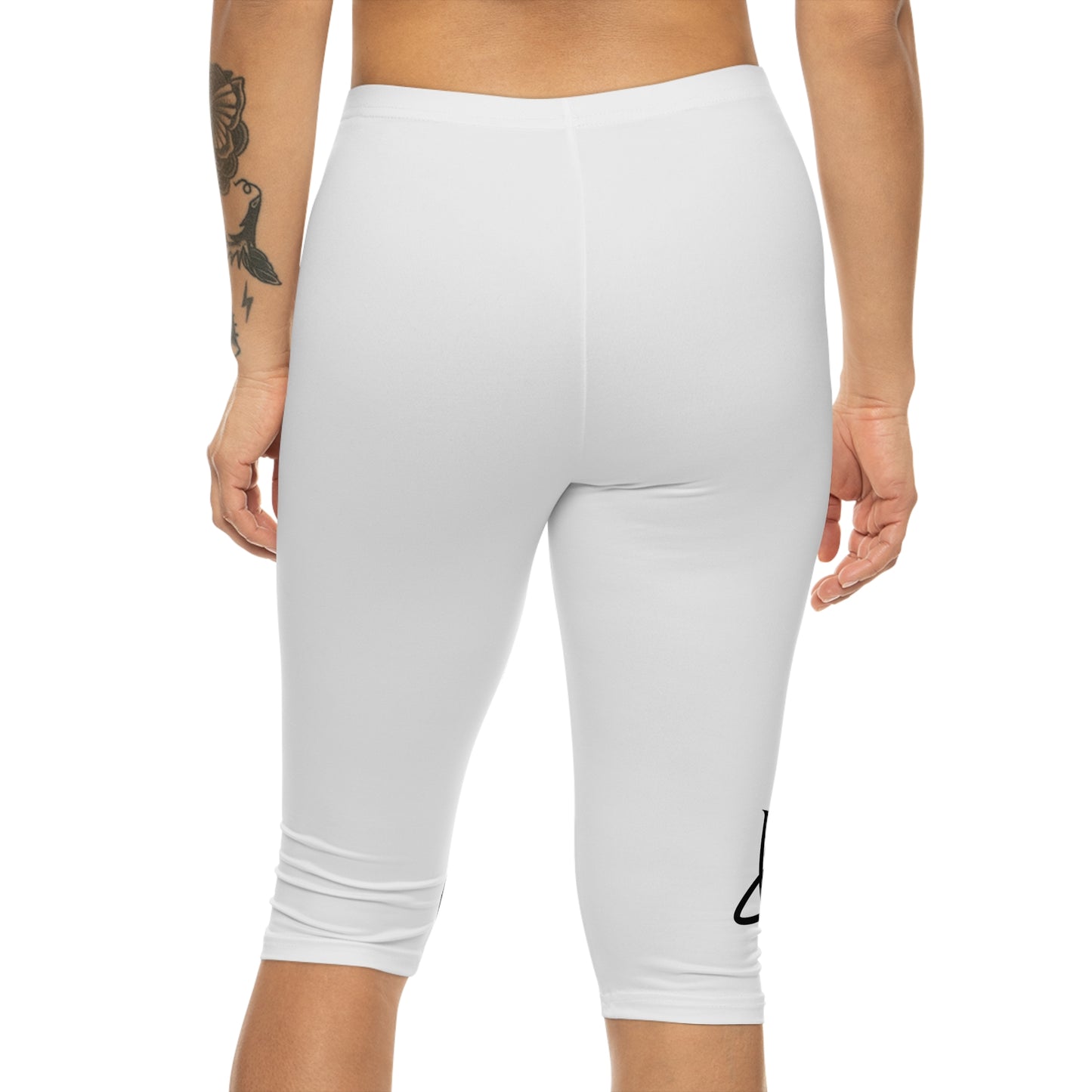 White Women’s Capri Leggings