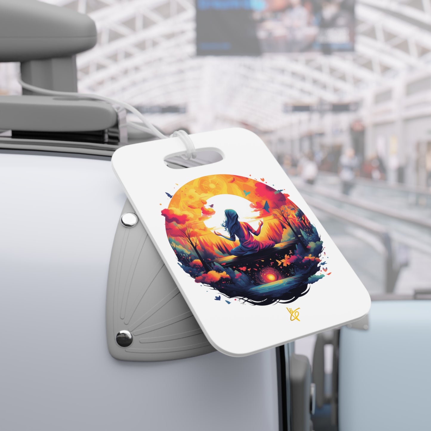 Yoga Luggage Tags - Lotus Yoga Design