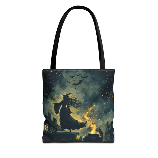 Starry Witchcraft Cauldron - Tote Bag