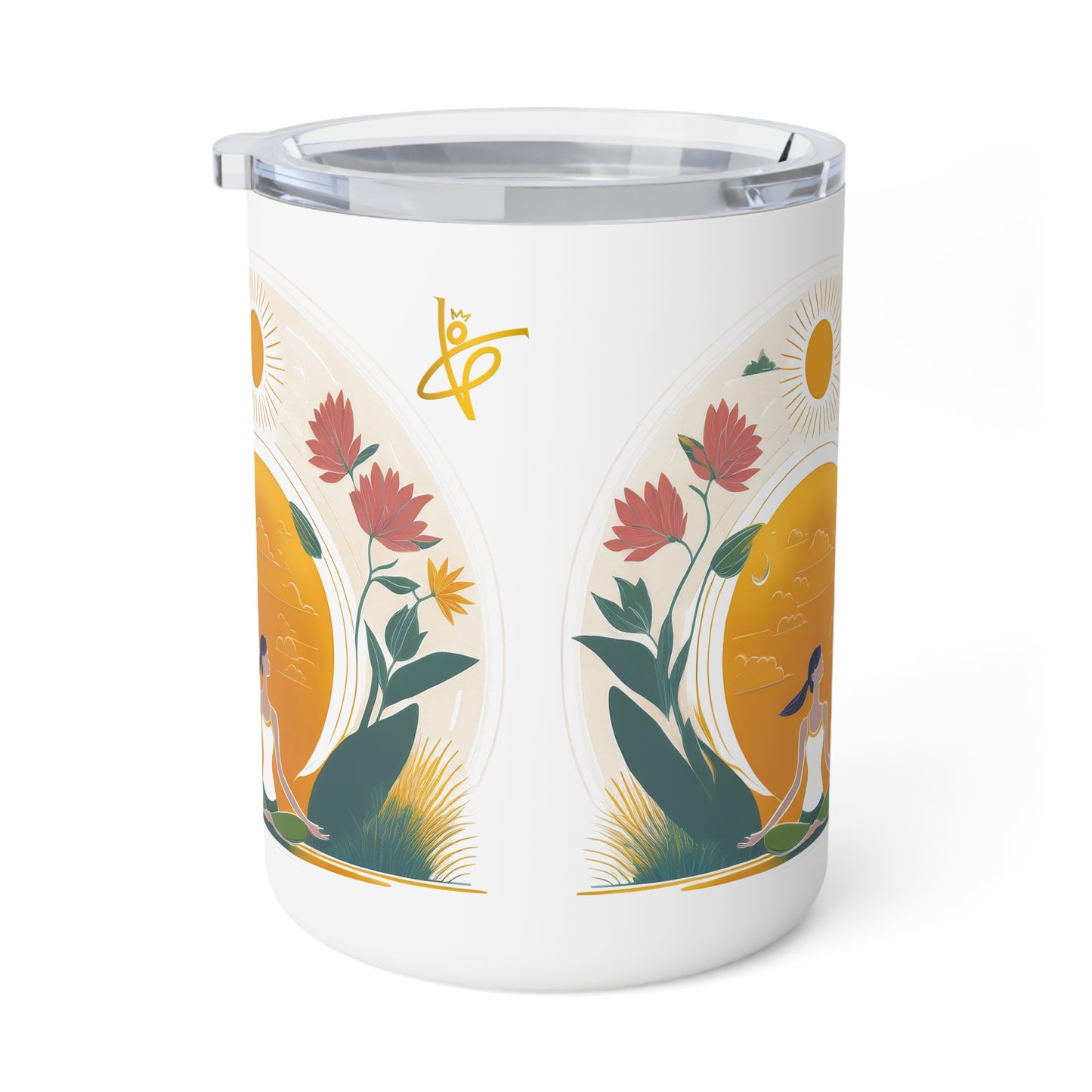 Lotus Insulated Coffee/Tea Mug