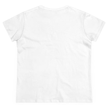 Camiseta de algodón de peso medio para mujer