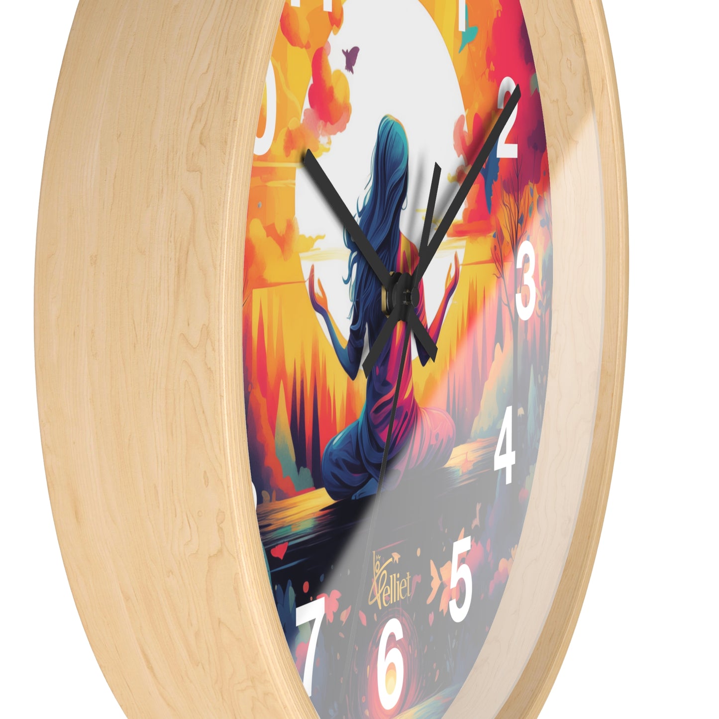 Lotus Wall Clock