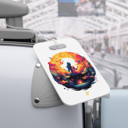 Sunset Lotus Luggage Tags