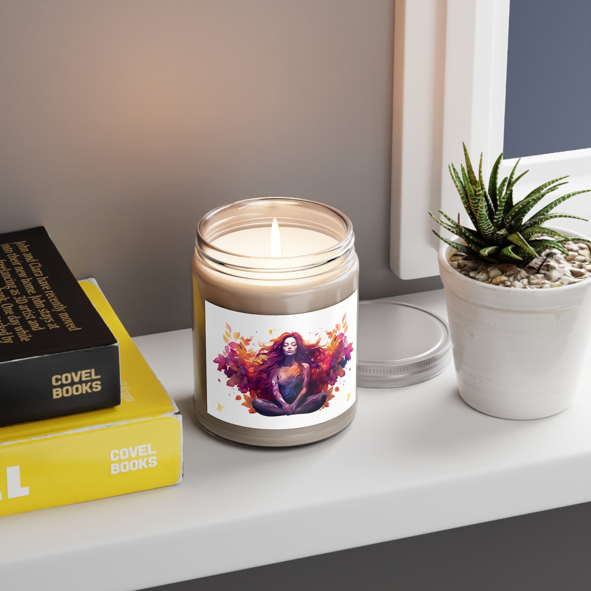 Velas perfumadas para meditación de yoga, 9 oz