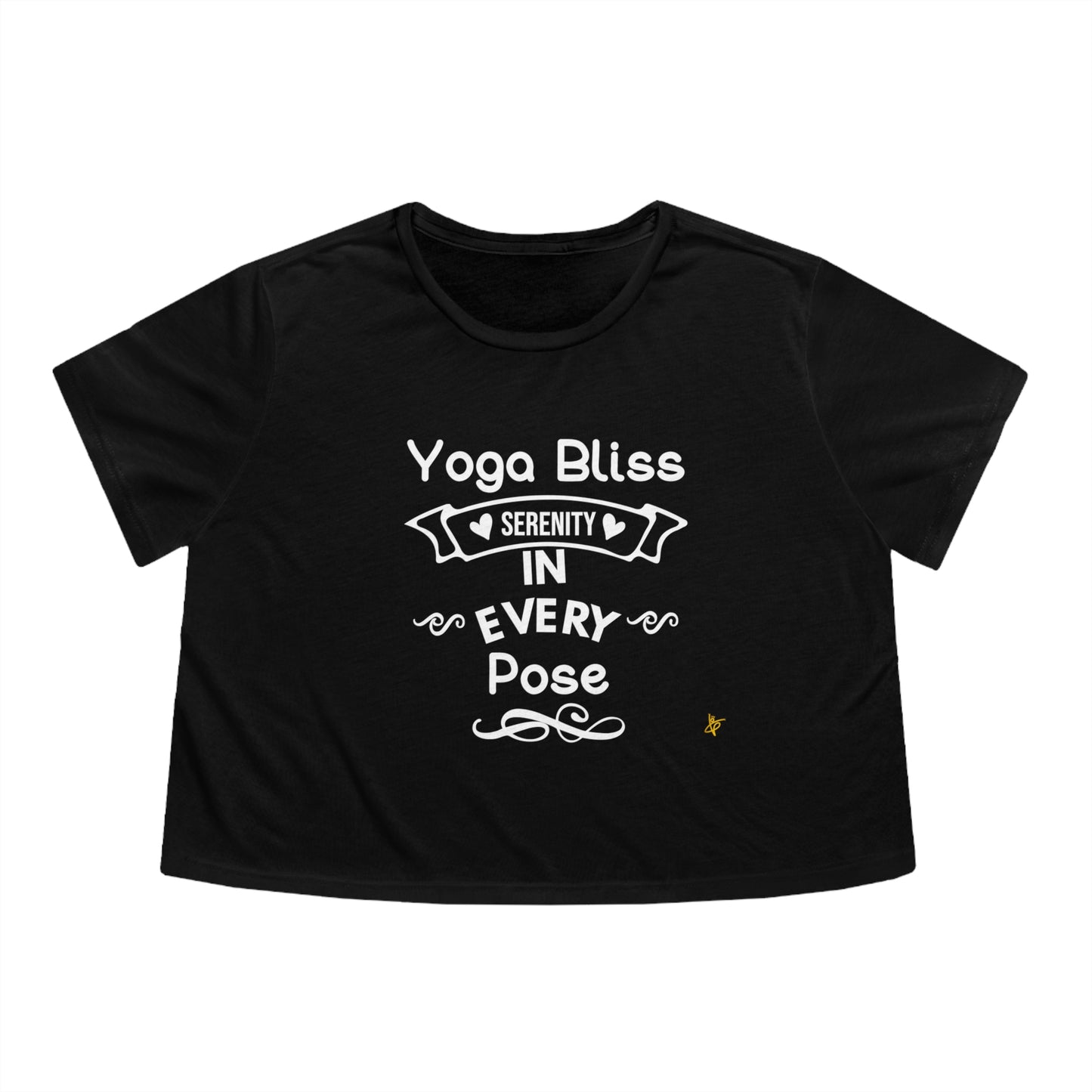 Yoga Bliss Women's Flowy Cropped Tee