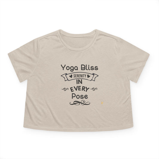 Yoga Bliss レディース Flowy クロップド T シャツ