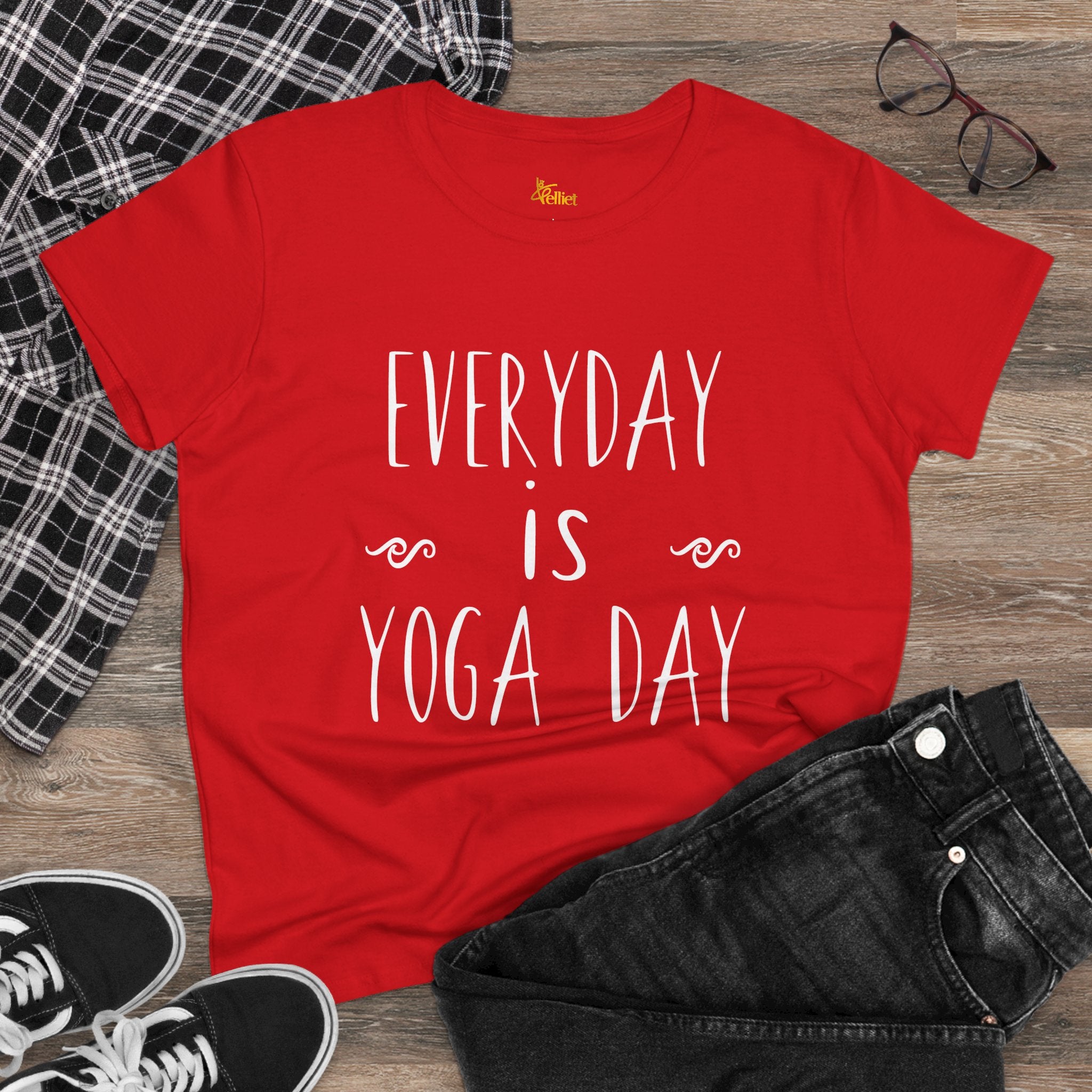 Camiseta de algodón de peso medio para mujer