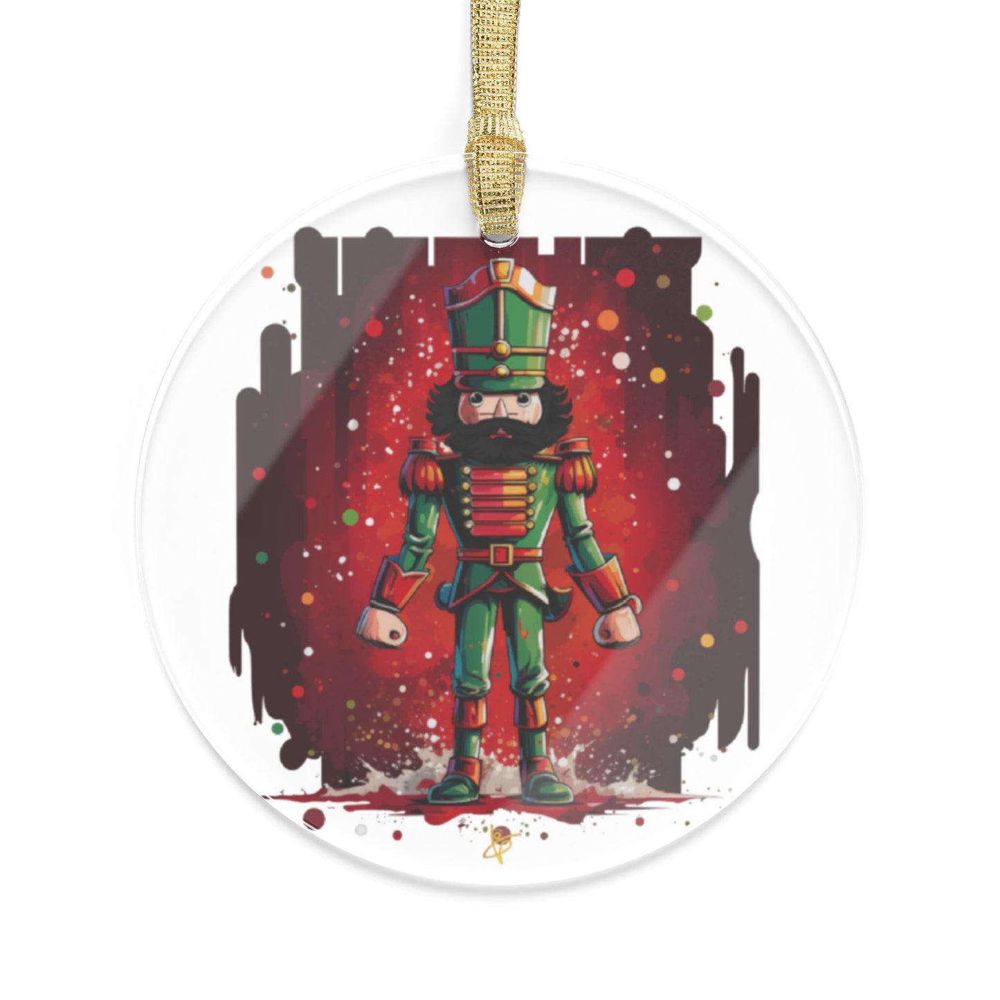 Nutcracker Dark Hair Acrylic Ornament - FREE Shipping!