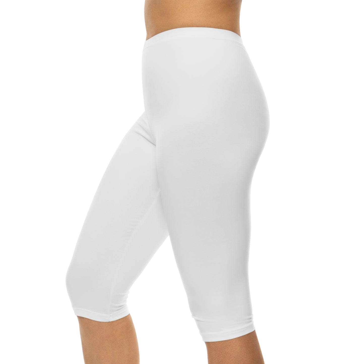 White Women’s Capri Leggings