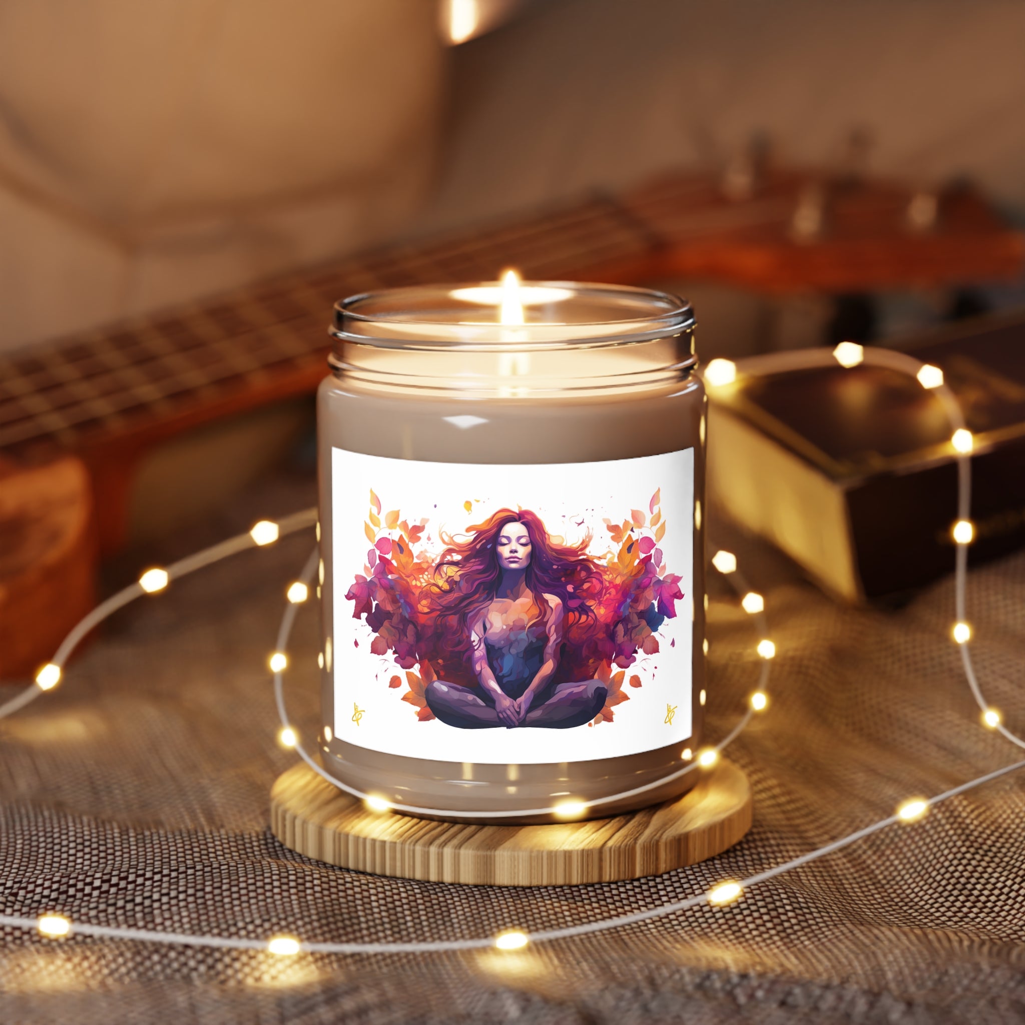 Velas perfumadas para meditación de yoga, 9 oz