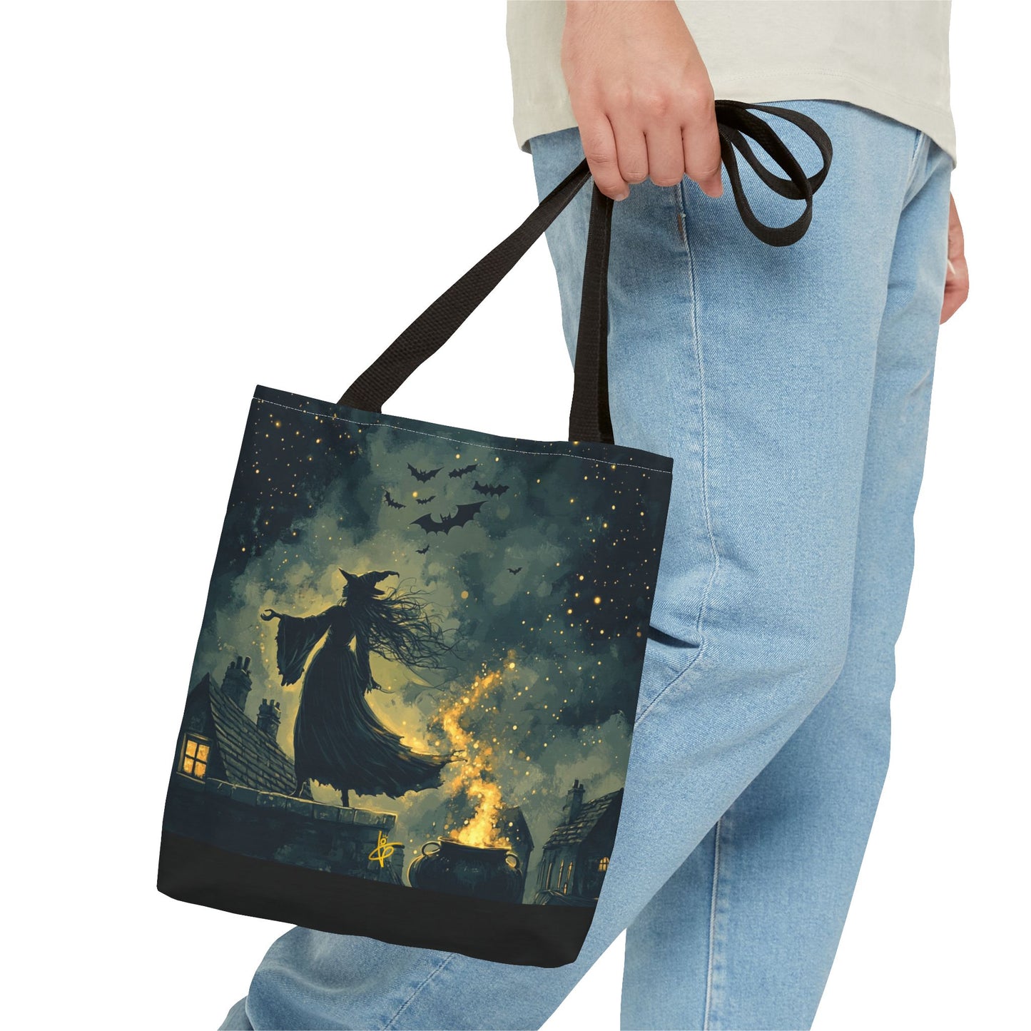 Starry Witchcraft Cauldron - Tote Bag