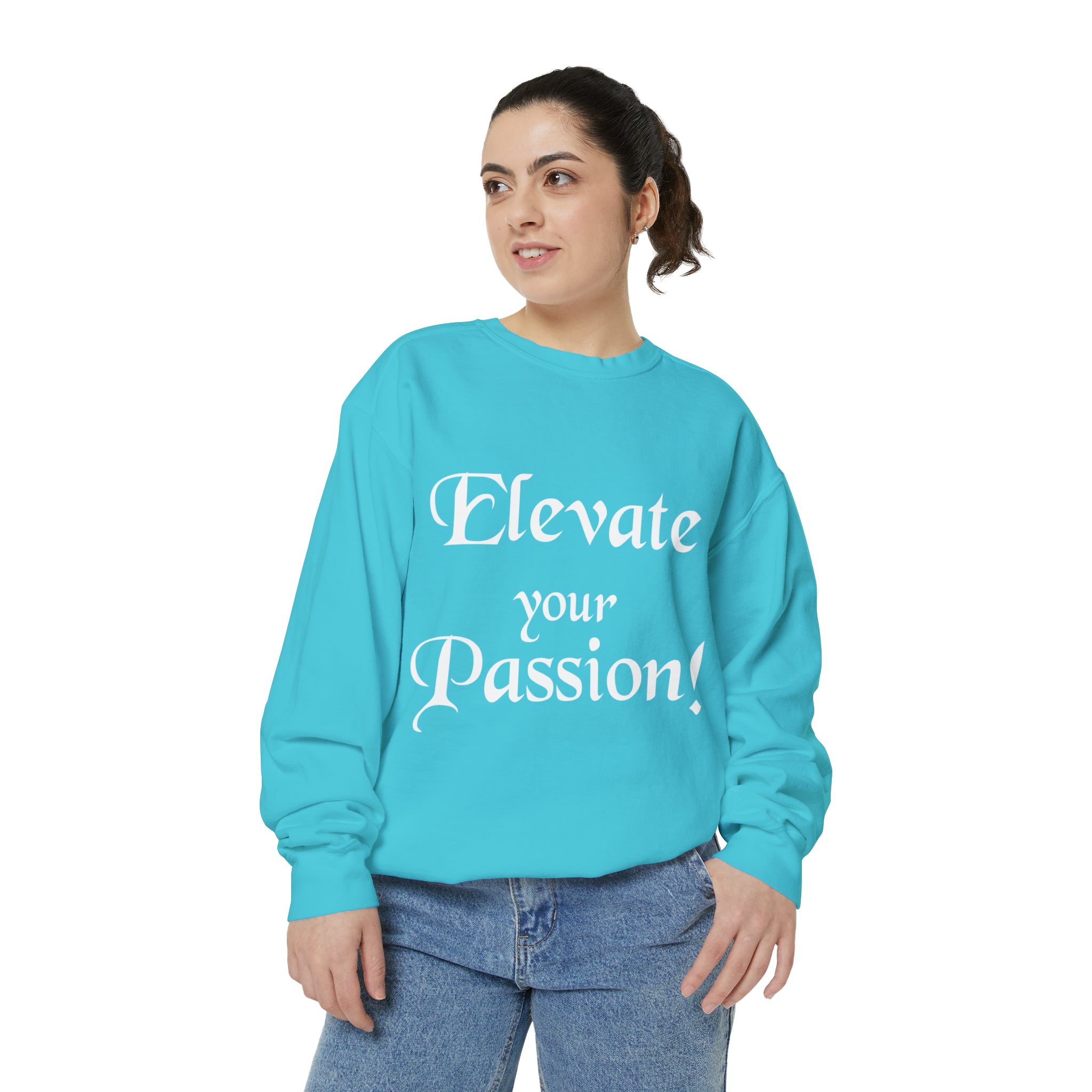 Sudadera unisex teñida en prenda