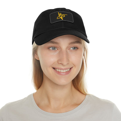 Velliet Leather Patch Hat