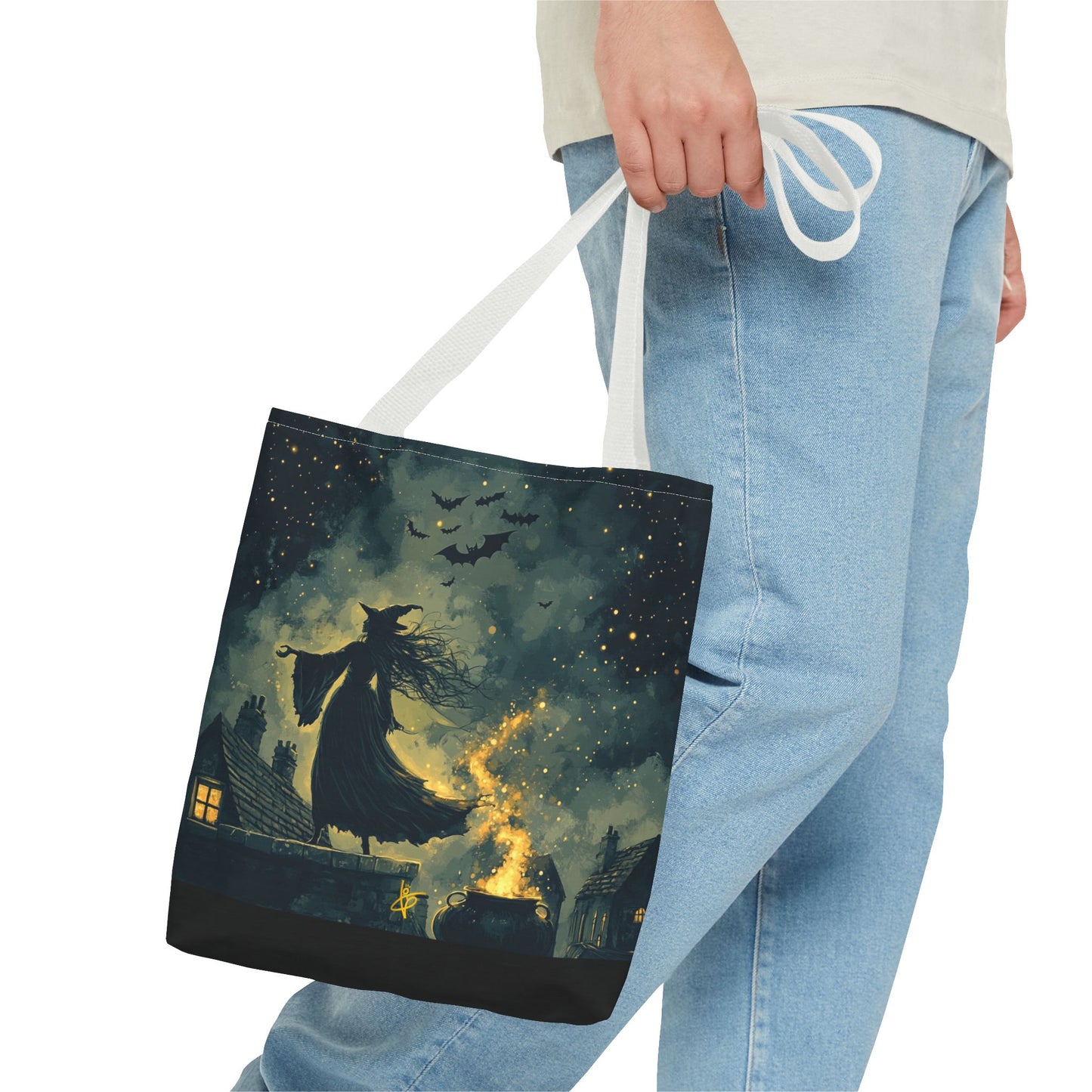 Starry Witchcraft Cauldron - Tote Bag