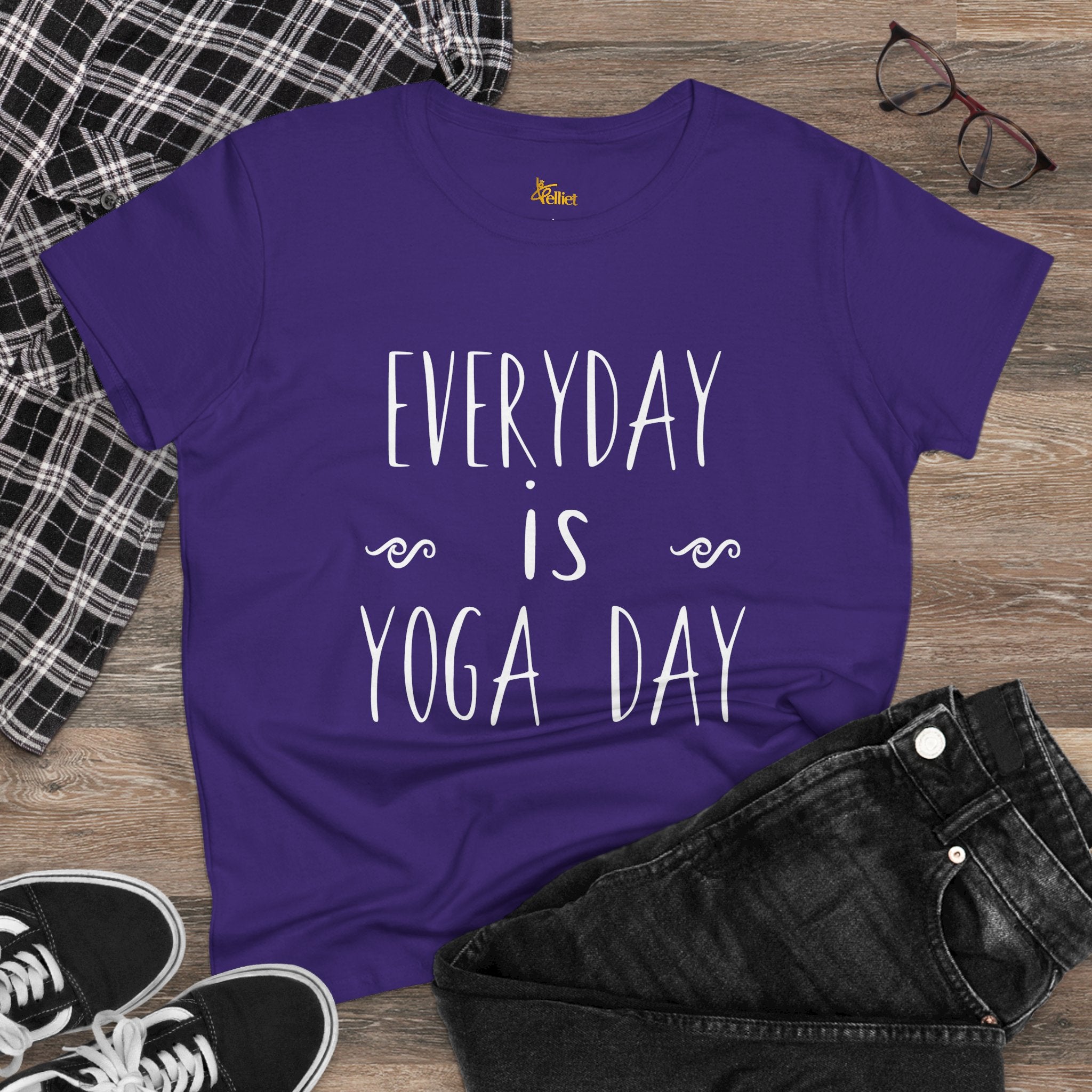 Camiseta de algodón de peso medio para mujer