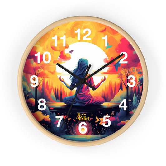 Lotus Wall Clock