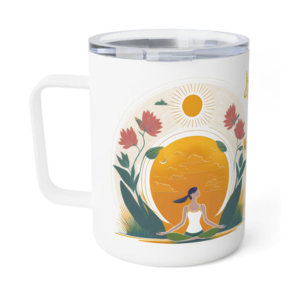 Lotus Insulated Coffee/Tea Mug