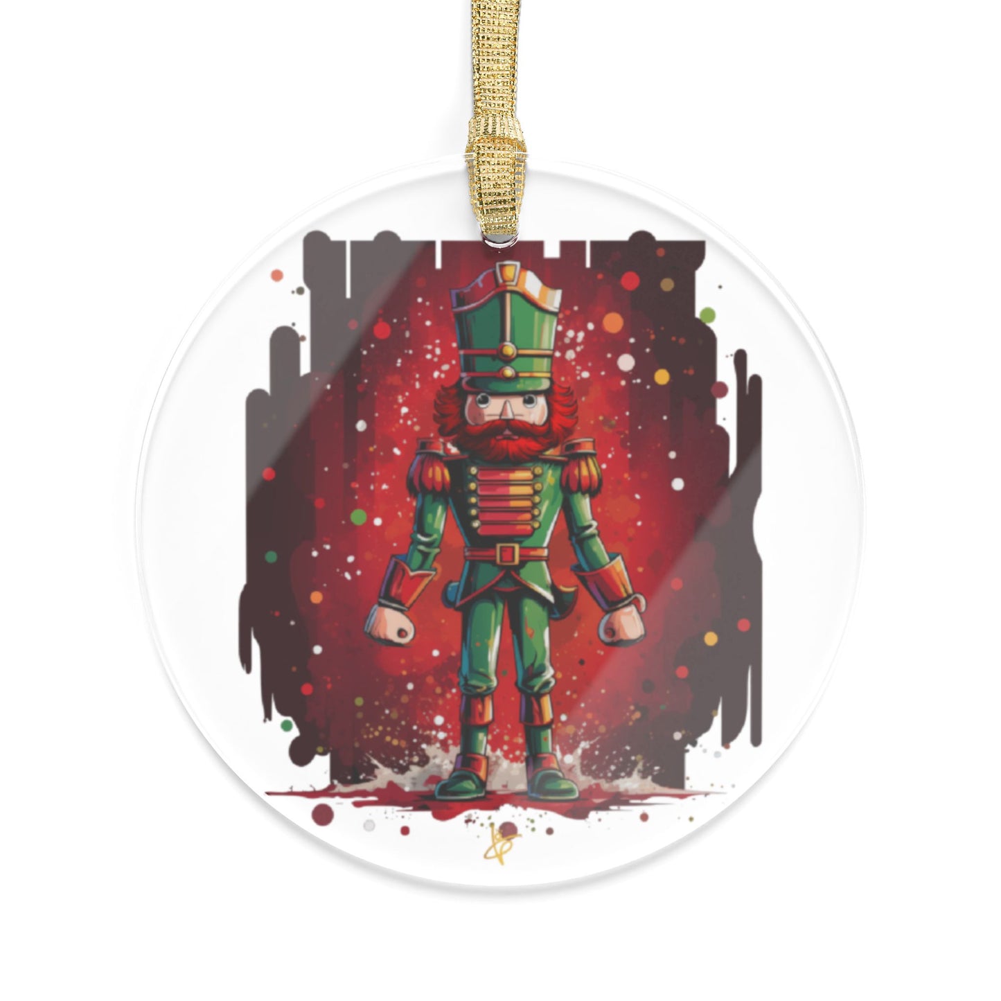 Nutcracker Red Hair Acrylic Ornament - FREE Shipping!