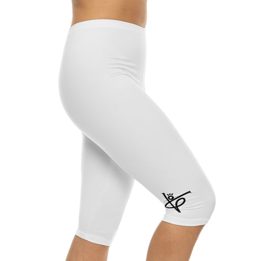 White Women’s Capri Leggings