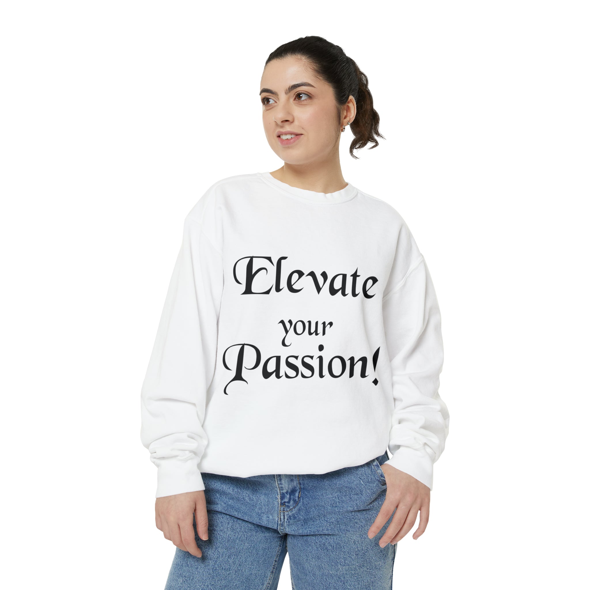 Sudadera unisex teñida en prenda
