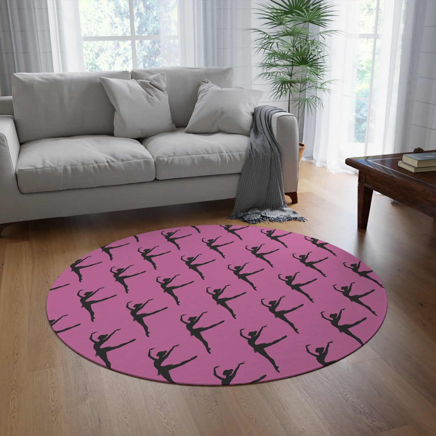 Attitude Efface Ballerina Rug - Round Rug