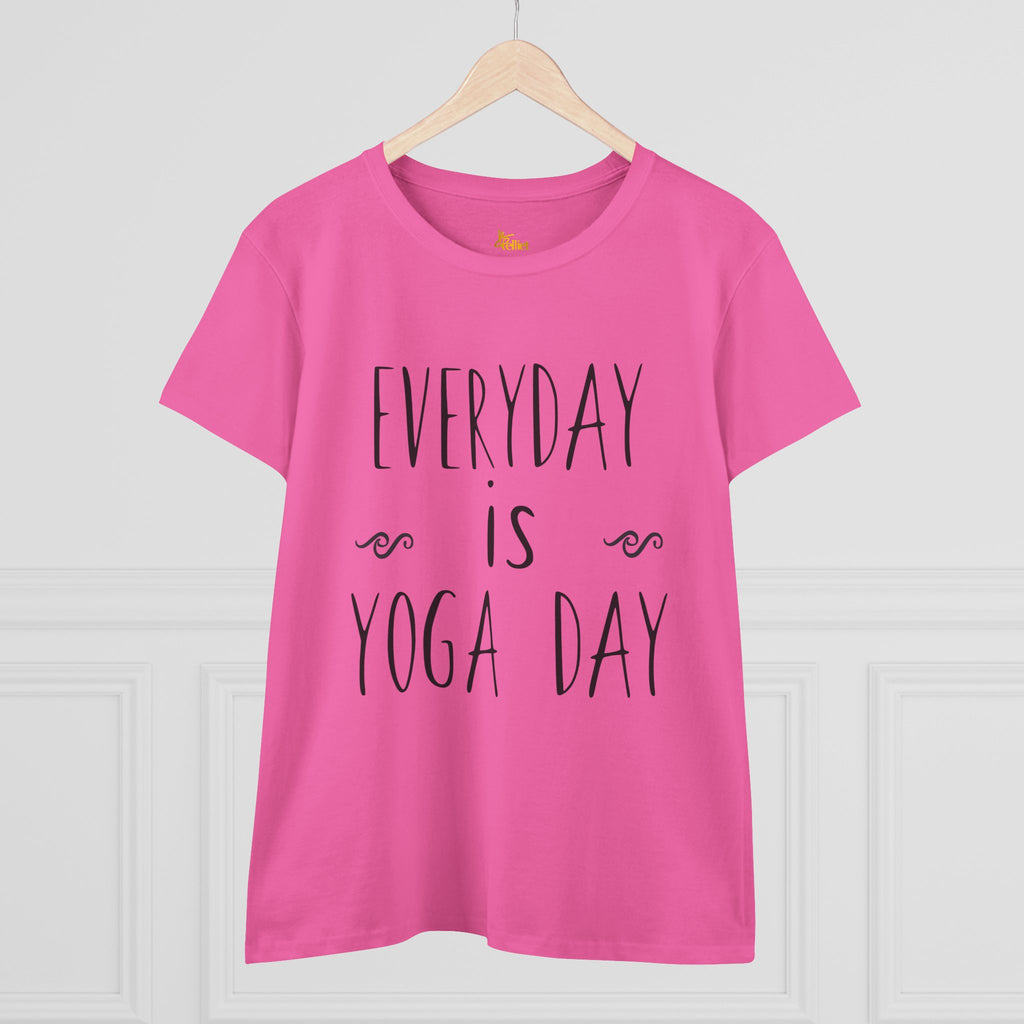 Camiseta de algodón de peso medio para mujer