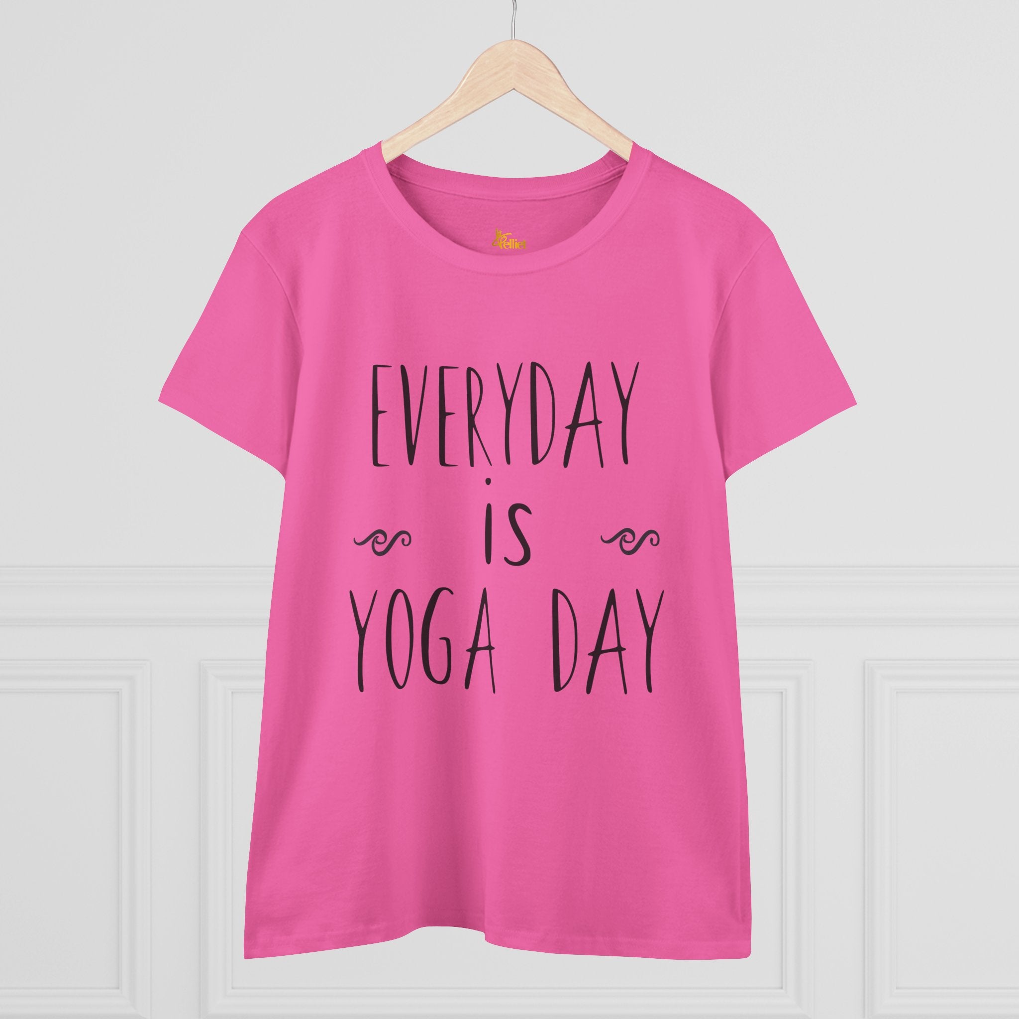 Camiseta de algodón de peso medio para mujer