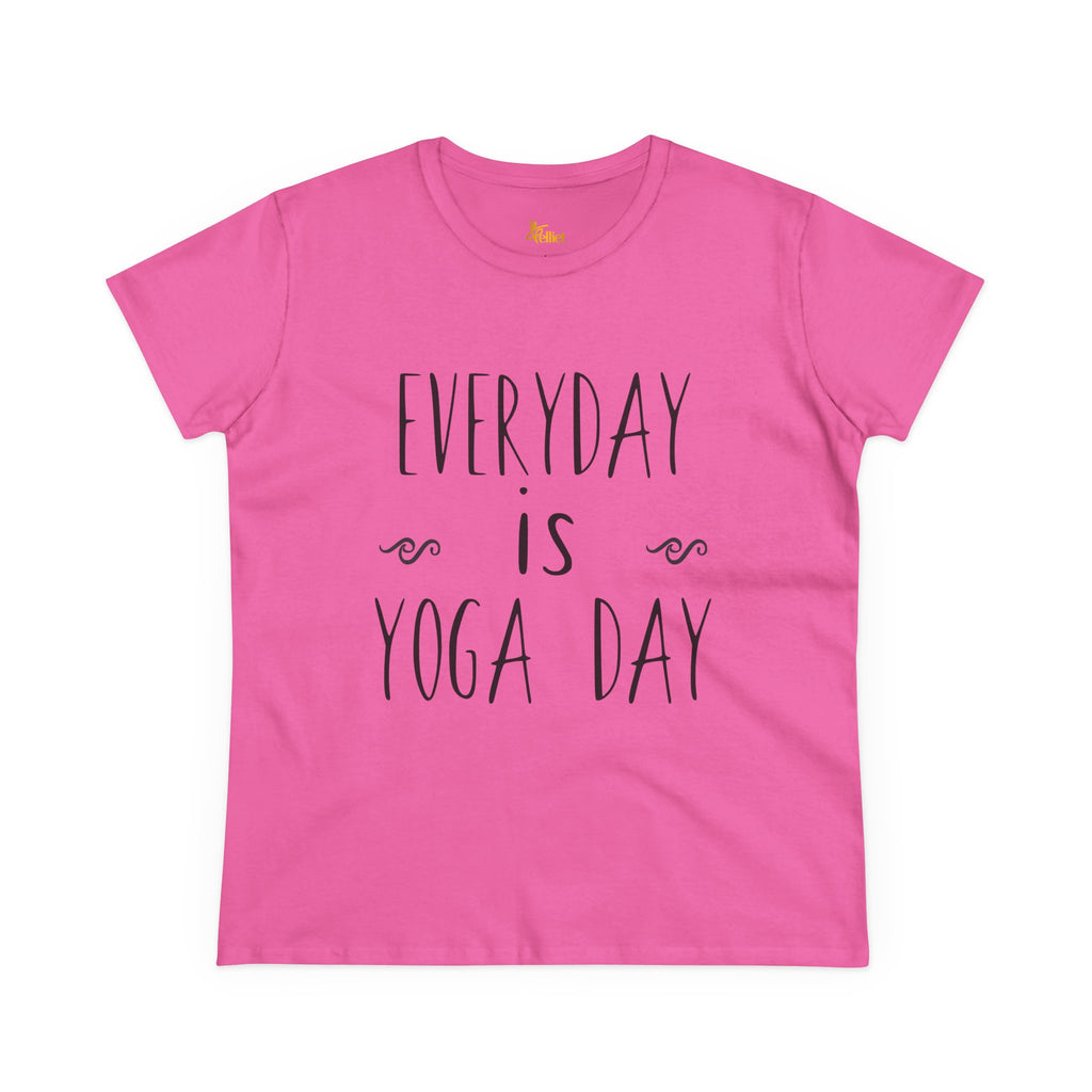 Camiseta de algodón de peso medio para mujer