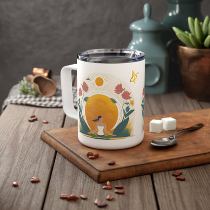 Lotus Insulated Coffee/Tea Mug