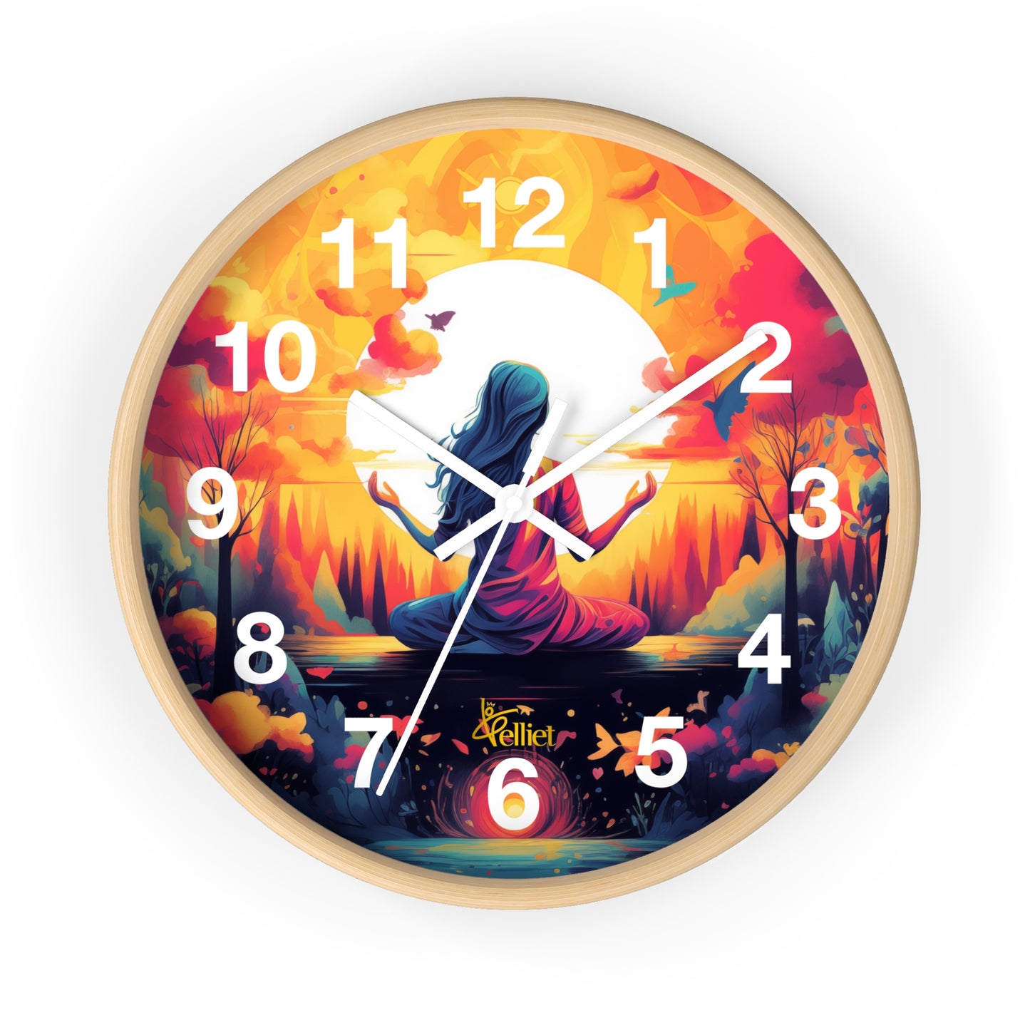 Lotus Wall Clock