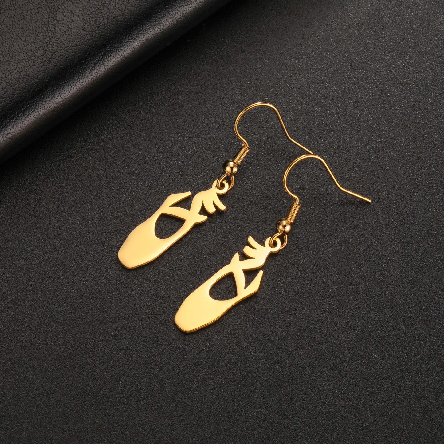 Elegant Ballet Shoe Earrings