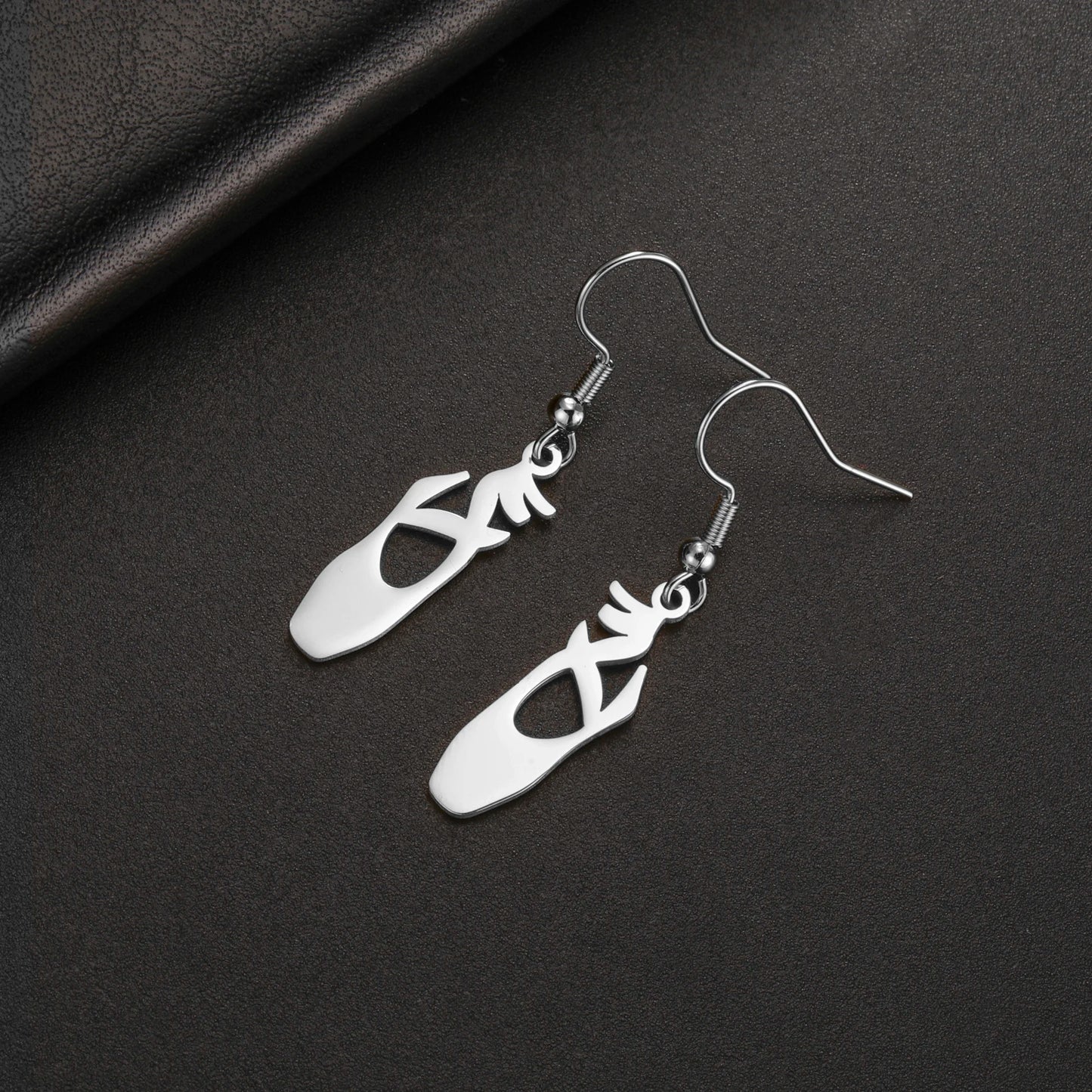 Elegant Ballet Shoe Earrings